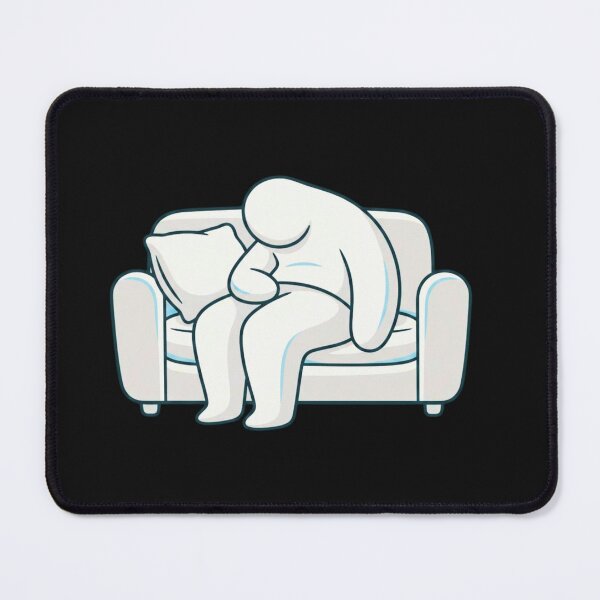 Item preview, Quiet Burnout – Stylized Cartoon Human Exhaustion Illustration designed and sold by AdicretorDesign.