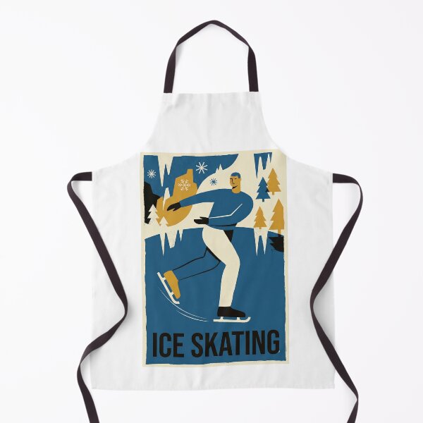 Artikelvorschau, Vintage-Poster Eiskunstlauf – Elegante Wintersportillustration entworfen und verkauft von MiszungART.