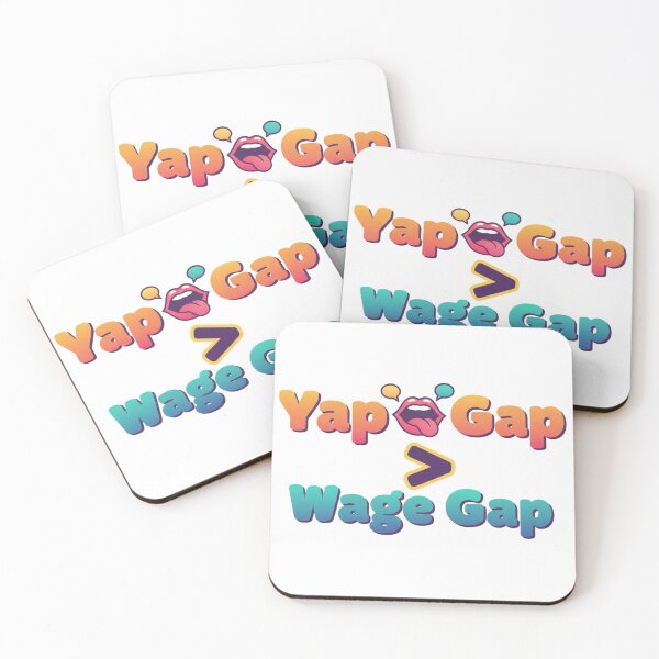 Item preview, Yap Gap > Wage Gap Funny Gen Z Yapper Slang Feminist Pink Purple Bold Quote designed and sold by Selloria.