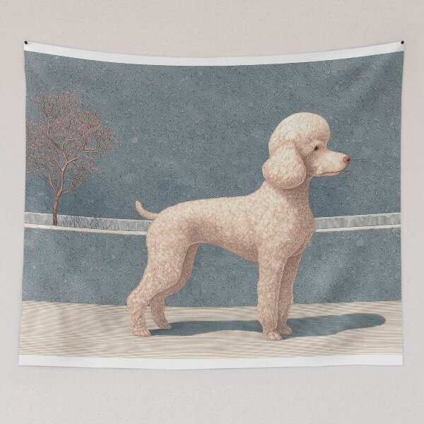 Item preview, Elegant Poodle in Side Profile designed and sold by lautir.
