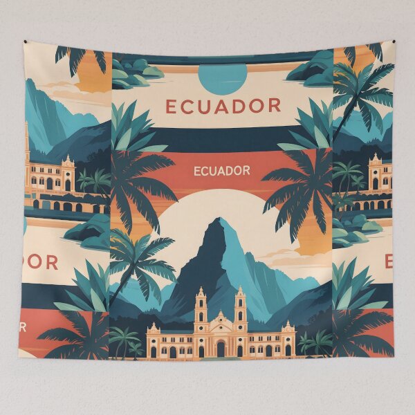 Item preview, Ecuador Retro Vintage Travel Design designed and sold by TravelersGems.
