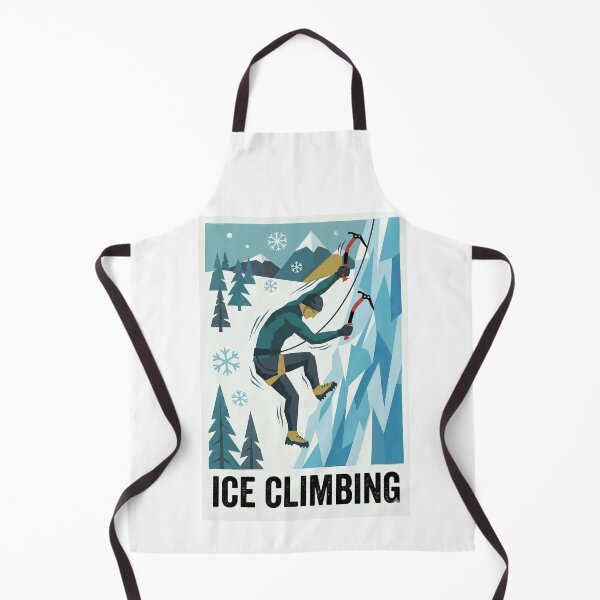 Item preview, Ice Climbing Vintage Poster – Winter Adventure Sports Illustration designed and sold by MiszungART.