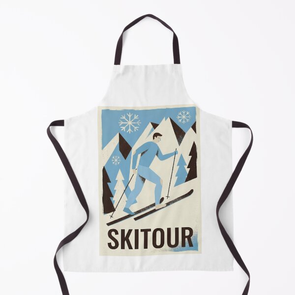 Item preview, Skitour Vintage Poster – Backcountry Skiing Winter Sports Art designed and sold by MiszungART.