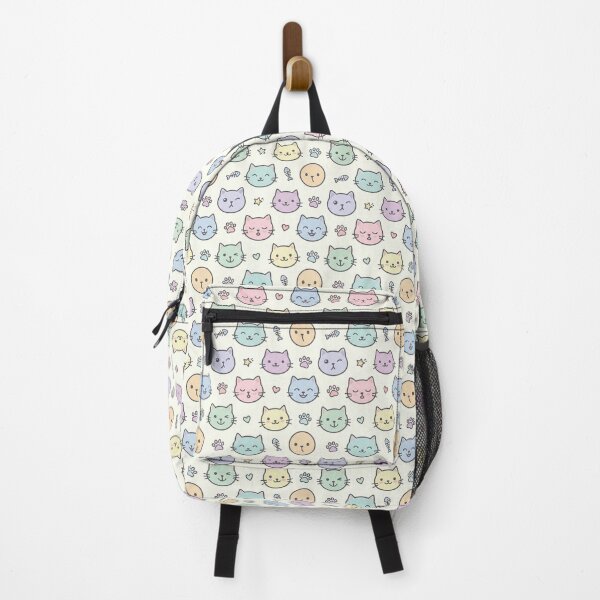 Item preview, Cute Pastel Kawaii Cat Faces designed and sold by Vertex Vision Studio.