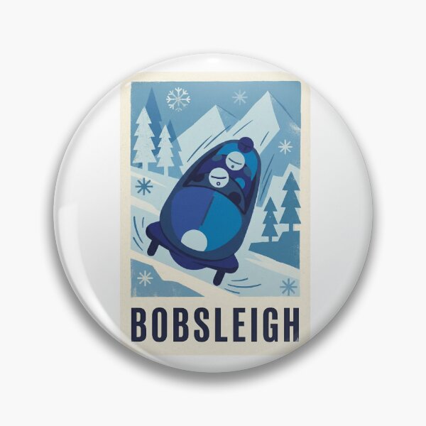 Item preview, Bobsleigh Vintage Poster – Classic Olympic Winter Sports Wall Art designed and sold by MiszungART.