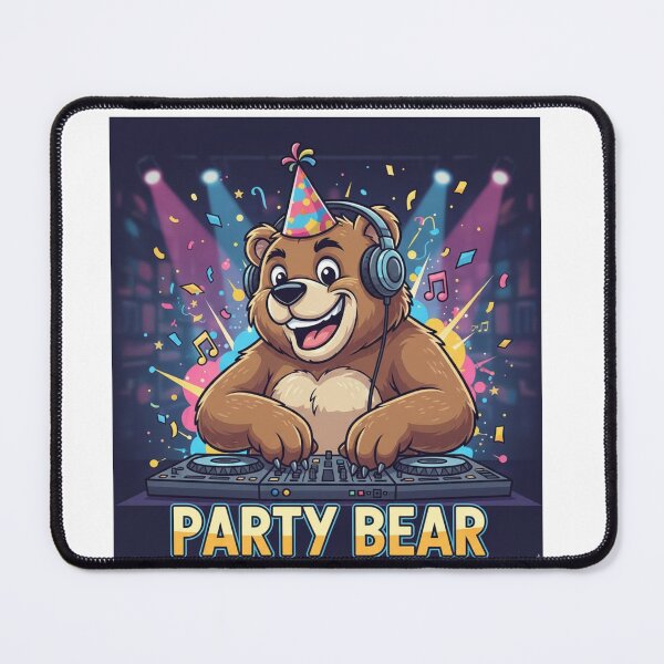 Item preview, Party Animal Bear - Funny Celebration & Birthday Party Humor Tee designed and sold by RelateAndTee.