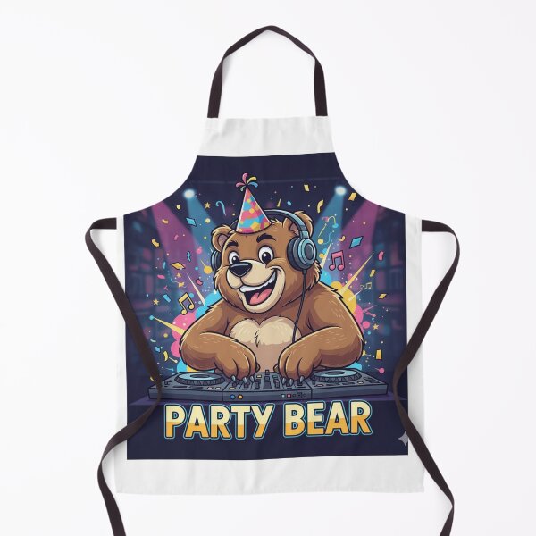 Item preview, Party Animal Bear - Funny Celebration & Birthday Party Humor Tee designed and sold by RelateAndTee.