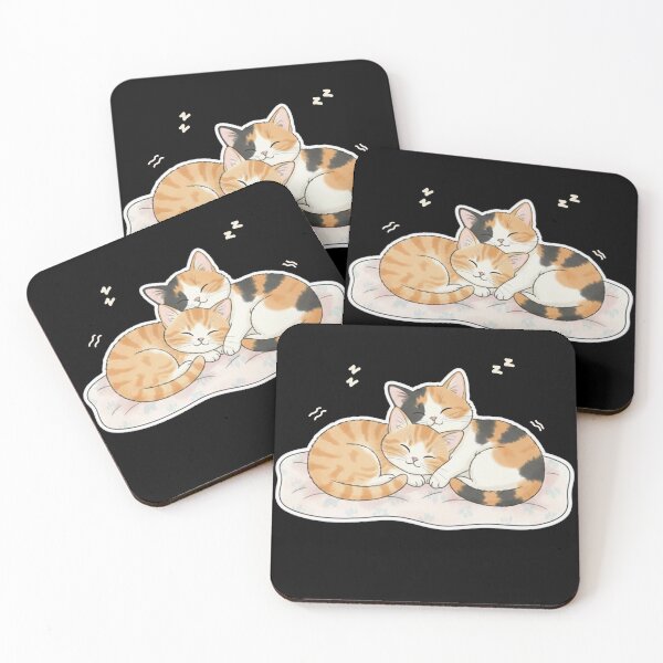Item preview, Adorable Cat Cuddle – Sleeping Kittens Illustration designed and sold by Estellarts.