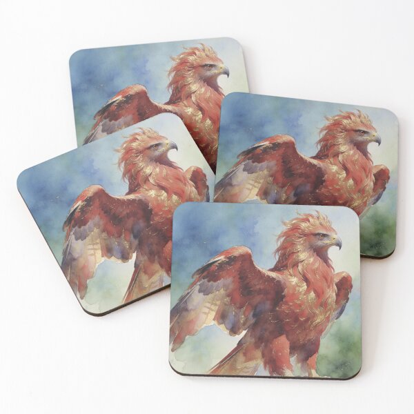 Item preview, Red and Gold majestic eagle designed and sold by WildArtIT.
