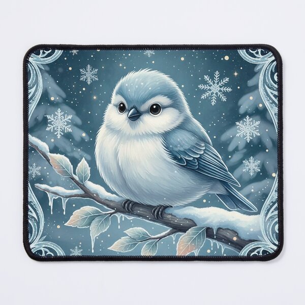 Item preview, Winter Whisper – Little Bird in Snowy Silence designed and sold by Iras-Art-Corner.