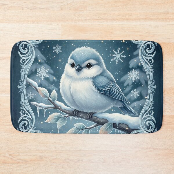 Item preview, Winter Whisper – Little Bird in Snowy Silence designed and sold by Iras-Art-Corner.