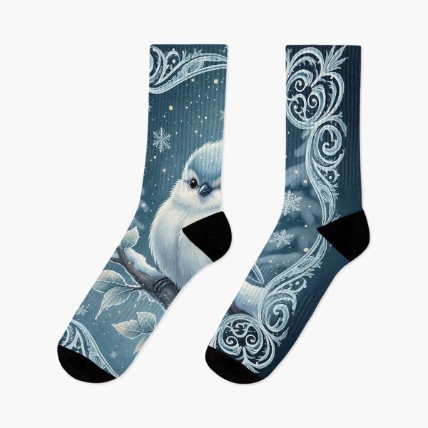 Item preview, Winter Whisper – Little Bird in Snowy Silence designed and sold by Iras-Art-Corner.