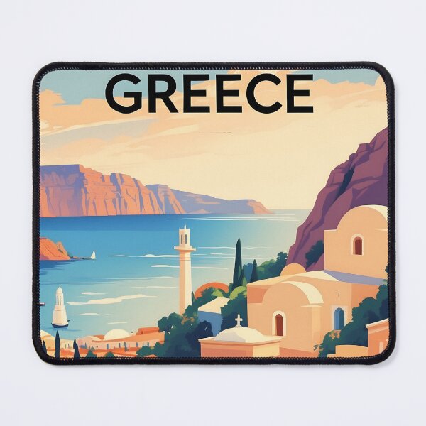 Item preview, Greece Retro Vintage Travel Design designed and sold by TravelersGems.