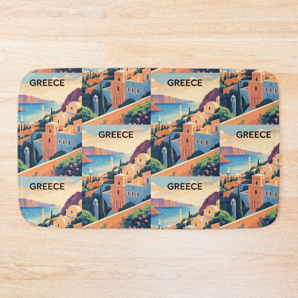 Item preview, Greece Retro Vintage Travel Design designed and sold by TravelersGems.