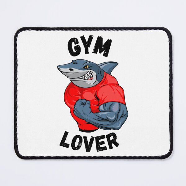 Item preview, Gym Lover Shark - Funny Fitness Workout Bodybuilder Tee designed and sold by RelateAndTee.