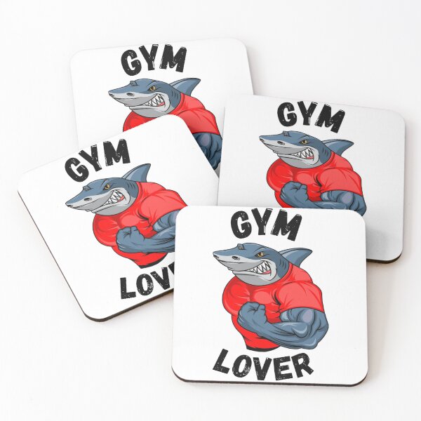 Item preview, Gym Lover Shark - Funny Fitness Workout Bodybuilder Tee designed and sold by RelateAndTee.