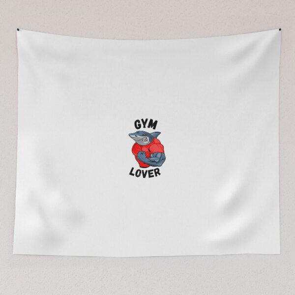 Item preview, Gym Lover Shark - Funny Fitness Workout Bodybuilder Tee designed and sold by RelateAndTee.