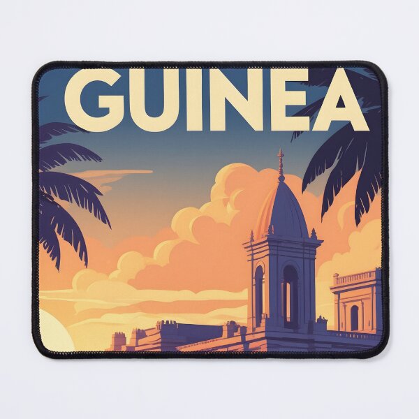Item preview, Guinea Retro Vintage Travel Design designed and sold by TravelersGems.