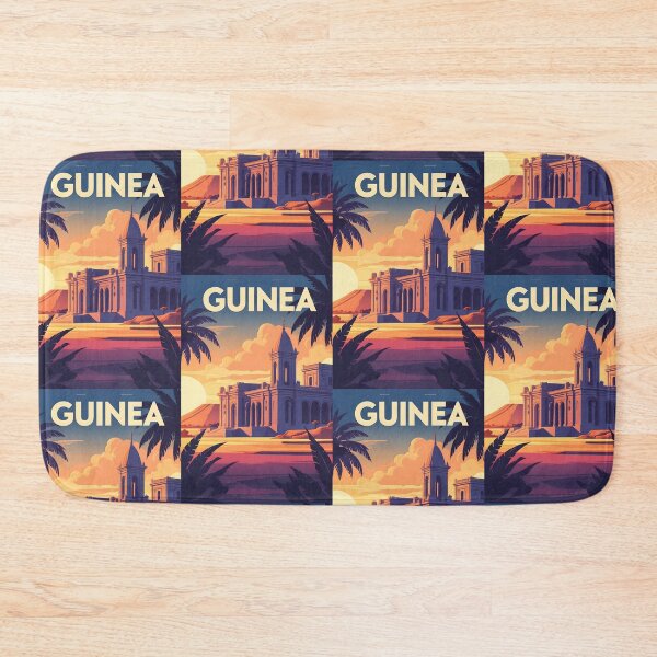 Item preview, Guinea Retro Vintage Travel Design designed and sold by TravelersGems.