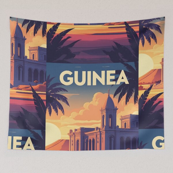 Item preview, Guinea Retro Vintage Travel Design designed and sold by TravelersGems.