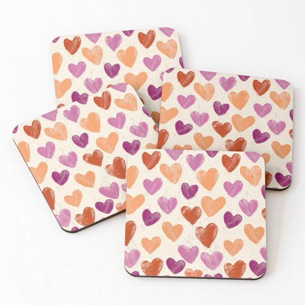 Item preview, Lesbian Pride Heart Pattern – Valentine’s Day Love Design designed and sold by Cannaxes Studio.