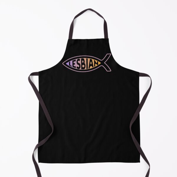Item preview, Jesus Fish Lesbian Pride Flag LGBTQ Black designed and sold by TackyTime.