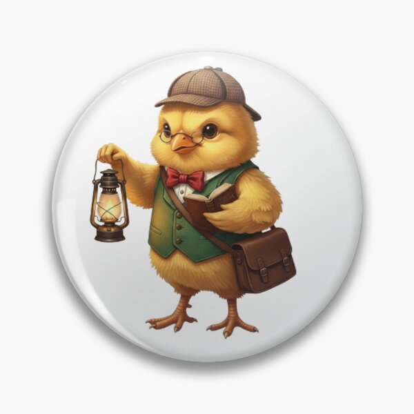 Item preview, The Chick Detective: Vintage Illustration of a Curious Animal Character designed and sold by CHRIST5000.