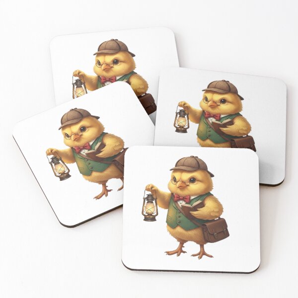 Item preview, The Chick Detective: Vintage Illustration of a Curious Animal Character designed and sold by CHRIST5000.