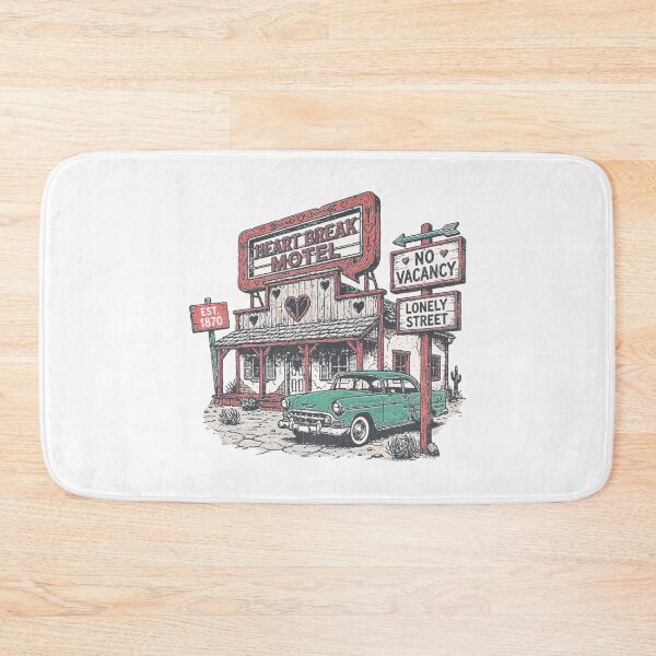 Item preview, Heart break motel - Retro valentine's day designed and sold by sapnaela.