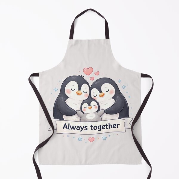 Artikelvorschau, Always Together – Cute Penguin Family Illustration entworfen und verkauft von ValeriValera.