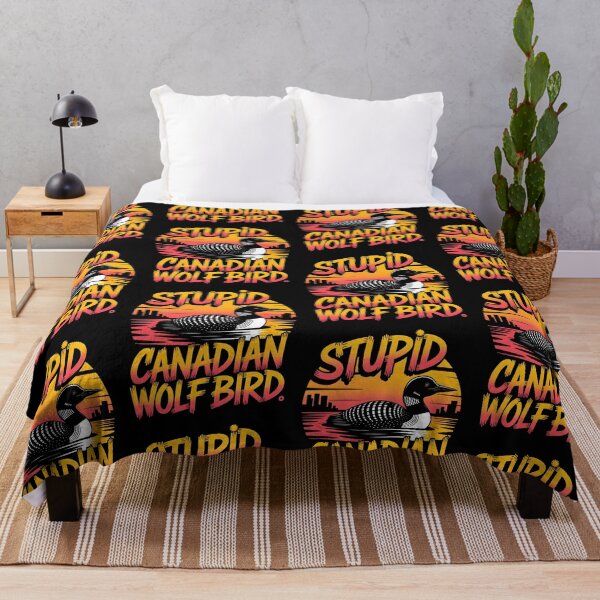 Item preview, Stupid Canadian Wolf Bird Funny Loon Humor designed and sold by BLZART.