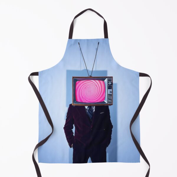 Item preview, Hypnotic TV Head Red Suit - Surreal Retro Television Portrait designed and sold by Cine8.
