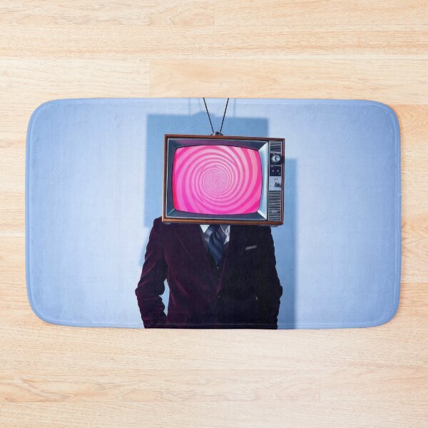Item preview, Hypnotic TV Head Red Suit - Surreal Retro Television Portrait designed and sold by Cine8.