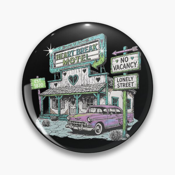 Item preview, Heart break motel - Retro valentine's day designed and sold by sapnaela.