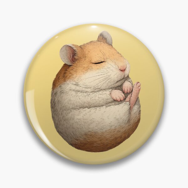 Item preview, Sleeping Hamster – Cute animal motif in a cozy spherical shape designed and sold by Meiersbeste.