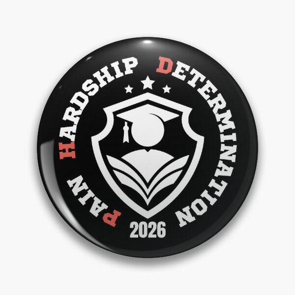 Item preview, Pain, Hardship, Determination Class 2026 – Black Funny PhD Graduation Quote for Doctorate Students and Researchers designed and sold by Artycom.