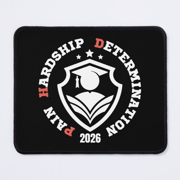 Item preview, Pain, Hardship, Determination Class 2026 – Black Funny PhD Graduation Quote for Doctorate Students and Researchers designed and sold by Artycom.
