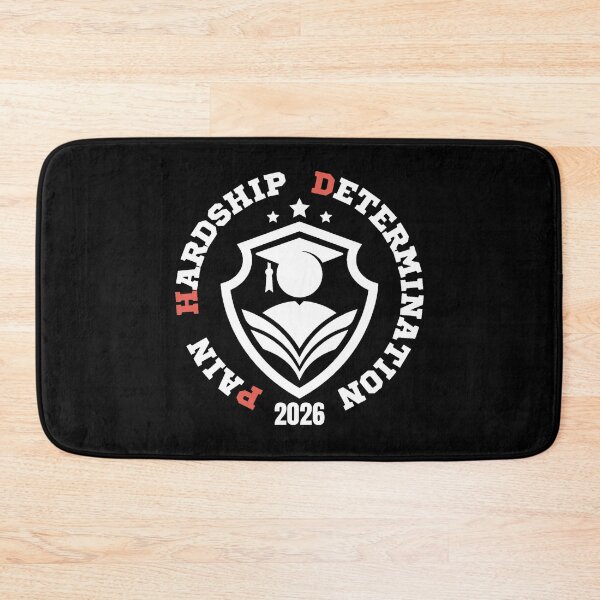 Item preview, Pain, Hardship, Determination Class 2026 – Black Funny PhD Graduation Quote for Doctorate Students and Researchers designed and sold by Artycom.