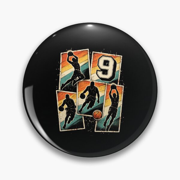 Item preview, Basketball Number 9 Basketball Player Vintage Retro designed and sold by SofenArt.