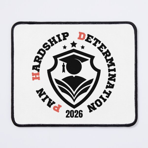 Item preview, Pain, Hardship, Determination Class 2026 – Funny PhD Graduation Quote for Doctorate Students and Researchers designed and sold by Artycom.