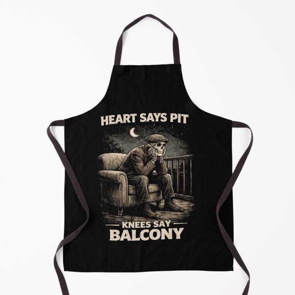Item preview, Heart Says Pit Knees Say Balcony Funny Senior Humor designed and sold by SofenArt.