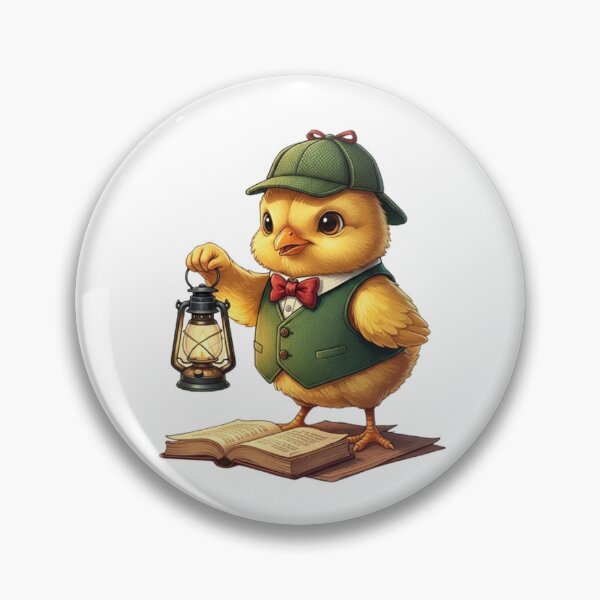 Item preview, The Chick Detective: Vintage Illustration of a Curious Animal Character designed and sold by CHRIST5000.
