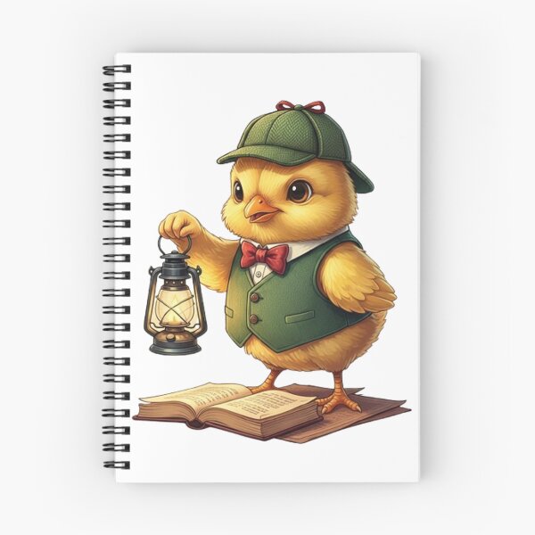 Item preview, The Chick Detective: Vintage Illustration of a Curious Animal Character designed and sold by CHRIST5000.