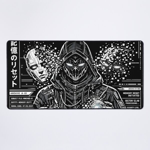 Item preview, MNEMOS-Ø God of Memory Reset Cyberpunk Aesthetic - Neural Memory Reset System Dystopian Sci-Fi Art - Glitch Techwear Design for Hacker Streetwear, Hoodies & Dark Techno Posters - Data Purge Graphic designed and sold by Vivaan Studio.