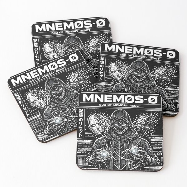Item preview, MNEMOS-Ø God of Memory Reset Cyberpunk Aesthetic - Neural Memory Reset System Dystopian Sci-Fi Art - Glitch Techwear Design for Hacker Streetwear, Hoodies & Dark Techno Posters - Data Purge Graphic designed and sold by Vivaan Studio.