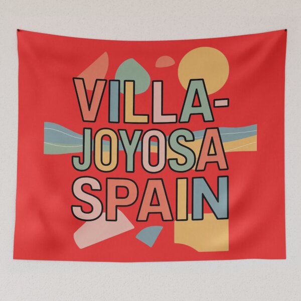 Item preview, Villajoyosa Spain Dynamic Travel Typography Poster designed and sold by Timeless Design.