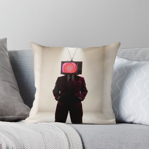 Item preview, Hypnotic TV Head Red Suit - Surreal Retro Television Portrait designed and sold by Cine8.