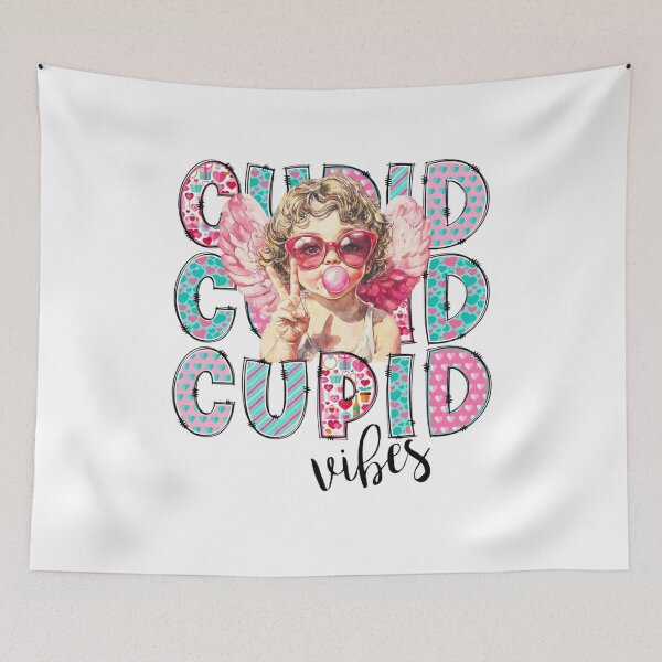 Item preview, Retro Cupid, Retro Valentines Day, Valentines Angel Baby, Love Hearts Valentine, Cupid Vibes designed and sold by sapnaela.