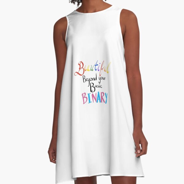 Beautiful Beyond Basic Binary A-Line Dress