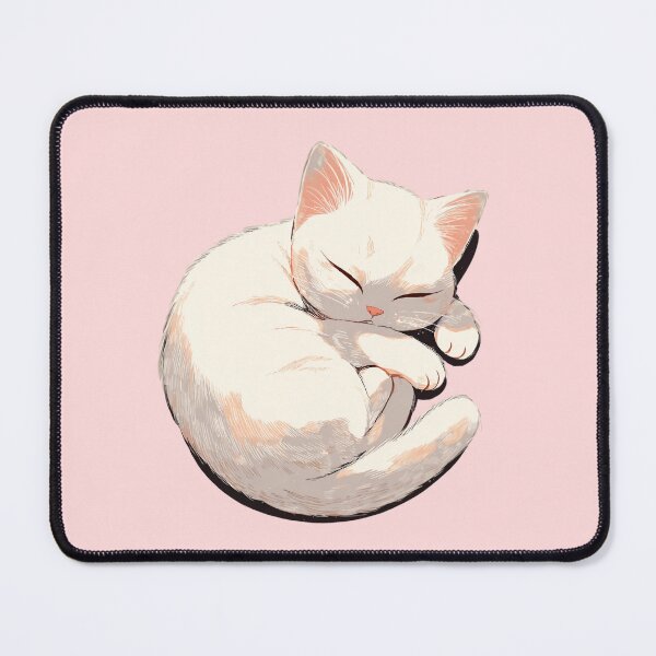 Item preview, Sleeping Kitten – Cute cat motif in soft colors designed and sold by Meiersbeste.